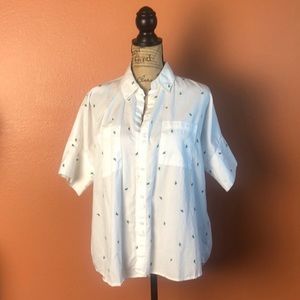 Madewell Embroidered cactus courier shirt